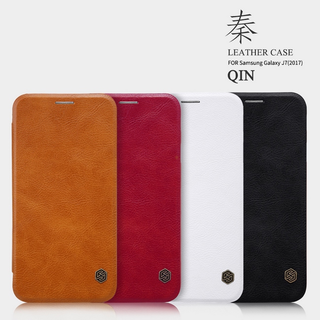 Bao da Galaxy J7 Pro hiệu Nillkin Qin Bao da Galaxy J7 Pro hiệu Nillkin Qin