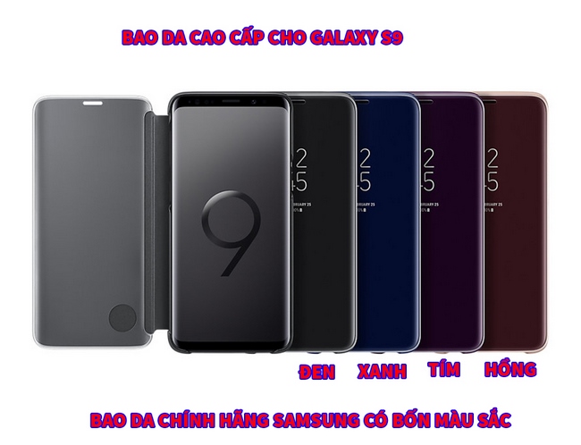 Bao da Clear View Standing Galaxy S9 chÃnh hãng