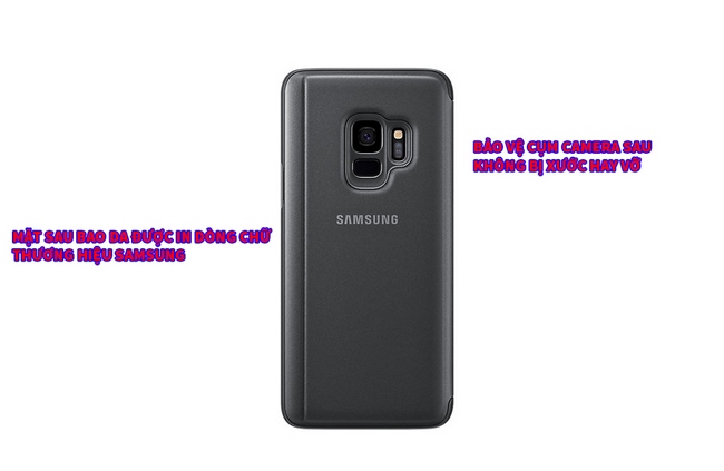 Bao da Clear View Standing Galaxy S9 chÃnh hãng