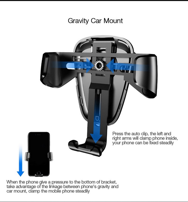 Giá đỡ điện thoại trên Ôtô Baseus Gravity Giá đỡ điện thoại trên Ôtô Baseus Gravity