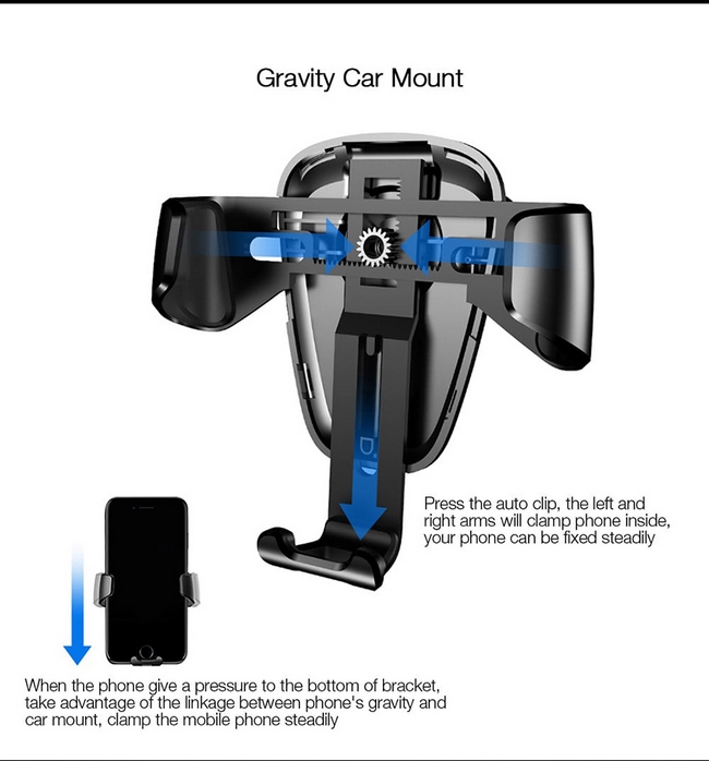 Giá đỡ điện thoại trên Ôtô Baseus Gravity