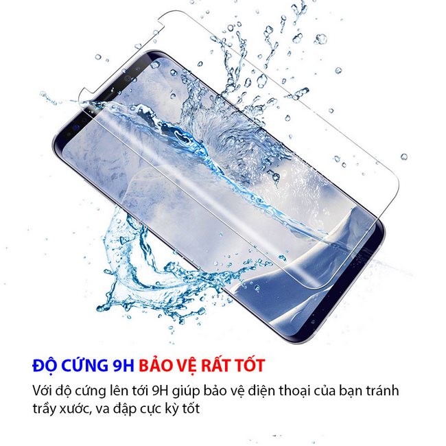  KÃ­nh cÆ°á»ng lá»±c Full keo Galaxy S9 Plus Rocky Mile trong suá»t chá»ng va Äáº­p cá»±c tá»t