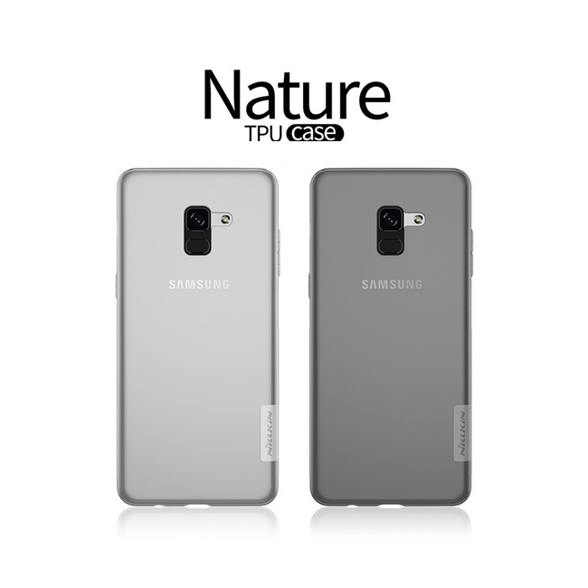 á»p lưng Silicon trong suá»t Galaxy A8 Plus hiá»u Nillkin