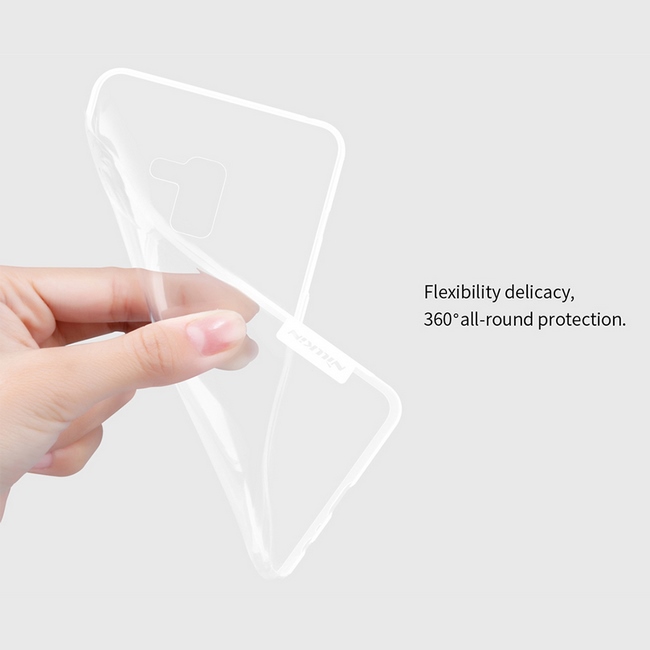 á»p lưng Silicon trong suá»t Galaxy A8 Plus hiá»u Nillkin