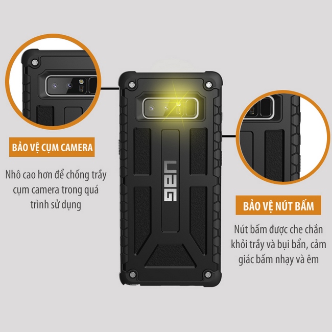 Ốp lưng chống sốc Galaxy Note 8 UAG Monarch Ốp lưng chống sốc Galaxy Note 8 UAG Monarch