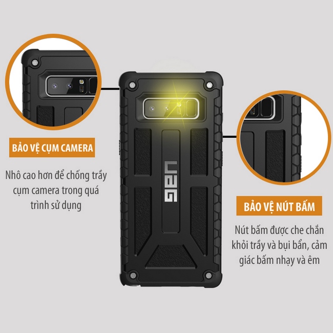 Ốp lưng chống sốc Galaxy Note 8 UAG Monarch