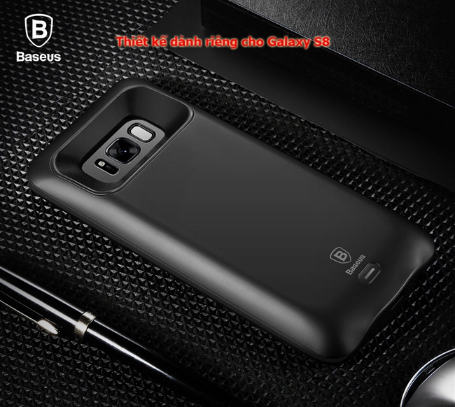 Ốp lưng kiêm pin dự phòng Galaxy S8 hiệu Baseus Ốp lưng kiêm pin dự phòng Galaxy S8 hiệu Baseus