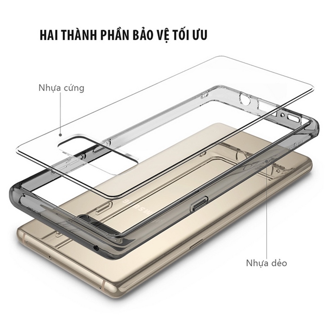 Ốp lưng Galaxy Note 8 Ringke Fusion