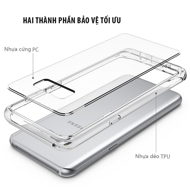 Ốp lưng Samsung S8 Plus Ringke Fusion