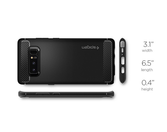 Ốp lưng Galaxy Note 8 Spigen Rugged Armor