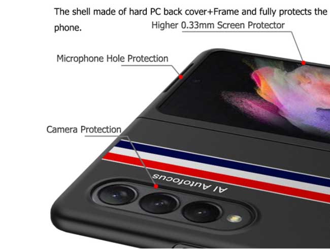 ốp lưng Galaxy Z Fold 3 Thom Browne siêu mỏng, ốp lưng Galaxy Z Fold 3 Thom Browne siêu mỏng,