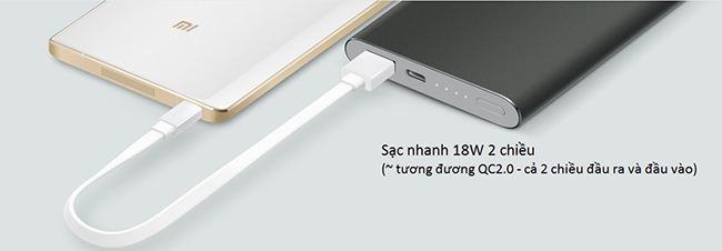 Pin sạc dự phòng Mi 10000mAh 2