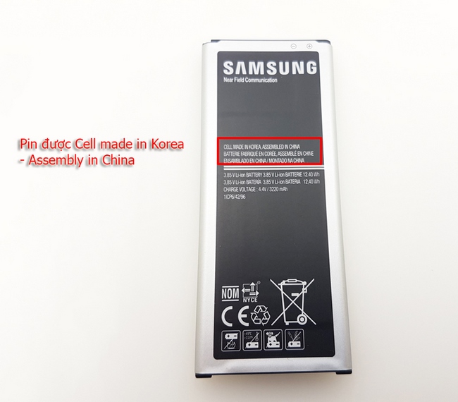 Pin Samsung Galaxy Note 4 chính hãng