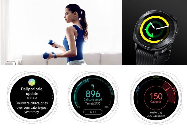 Samsung Gear Sport theo dõi tình trạng sức khỏe