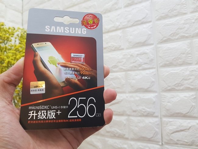  tháº» nhá» Samsung 256GB Evo Plus