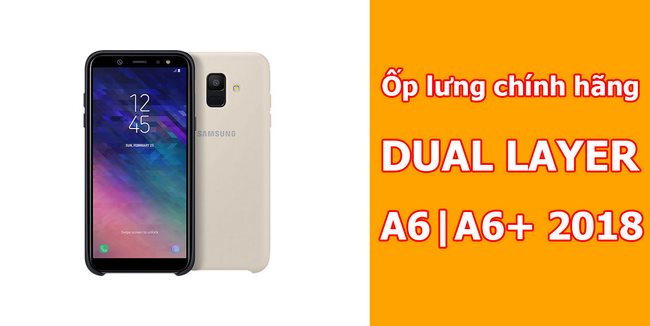 Ốp Lưng 2 Lớp Galaxy A6 (2018) Samsung Dual Layer Cover Giảm Sốc