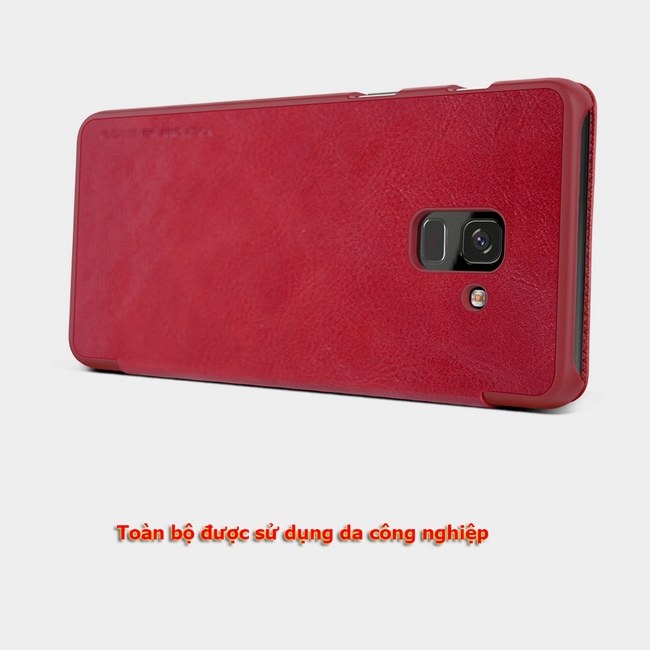 Bao da Galaxy A8 Plus hiệu Nillkin Qin