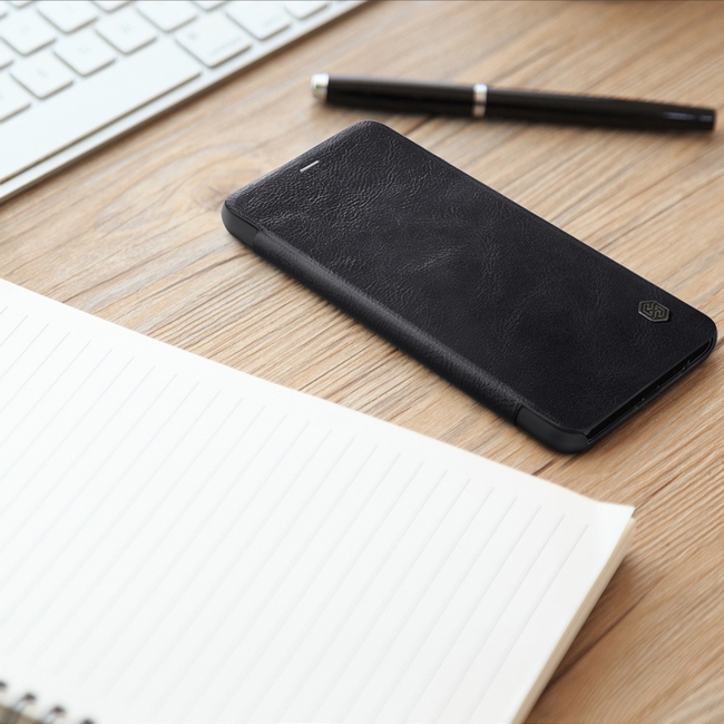  bao da Samsung A8 Plus 2018 hiệu Nillkin Qin