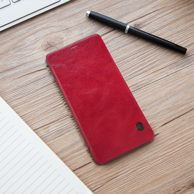  bao da Samsung A8 Plus 2018 hiệu Nillkin Qin