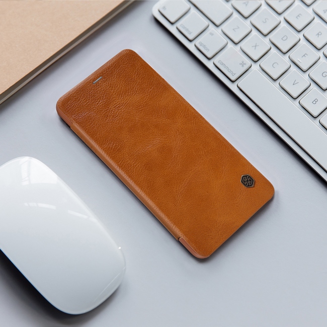  bao da Samsung A8 Plus 2018 hiệu Nillkin Qin