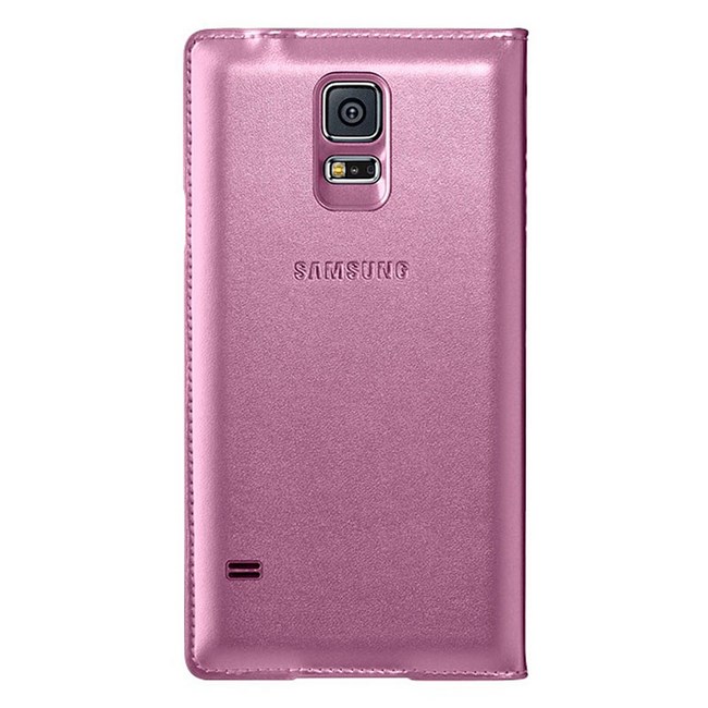 Bao da Galaxy S5 S View cover chính hãng - Pink