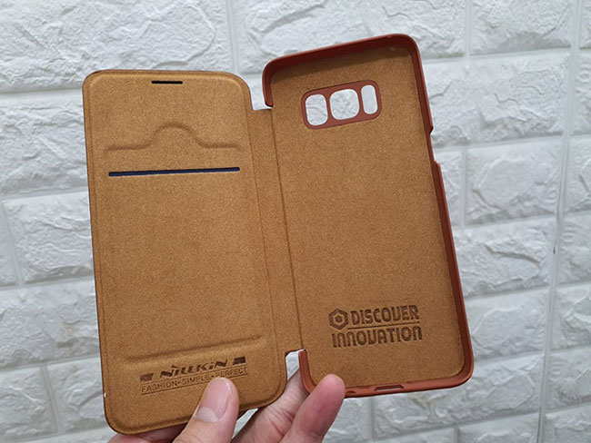 bao da Samsung S8 Nillkin Qin chính hãng