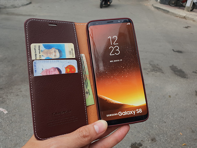 Bao da Royal galaxy S8 hiệu Nuoku cao cấp