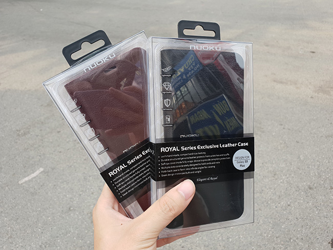 Bao da Royal galaxy S9 Plus hiệu Nuoku đẹp, cao cấp