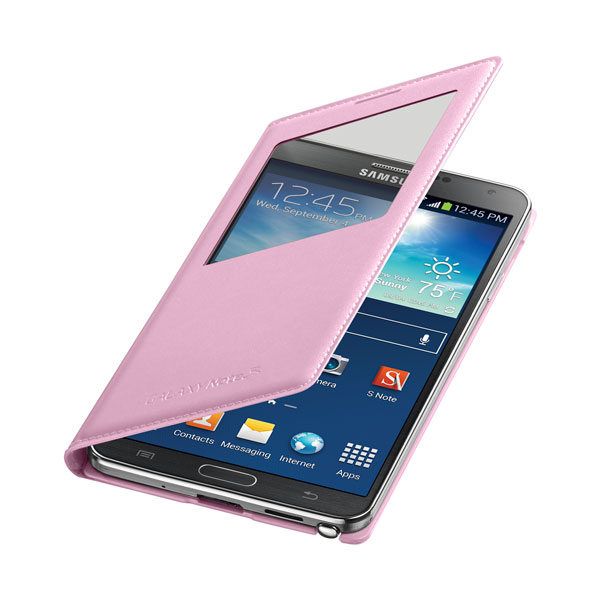 Bao da cho Galaxy Note 3 màu hồng: