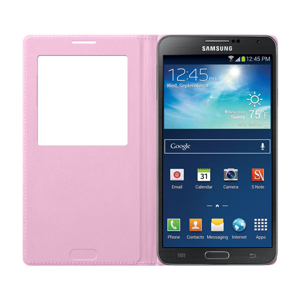 Bao da cho Galaxy Note 3 màu hồng: