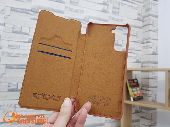 bao da Galaxy S21 Plus Nillkin Qin đẹp