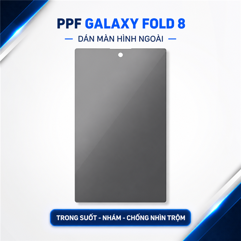 dán PPF màn hình ngoài Galaxy Fold 8