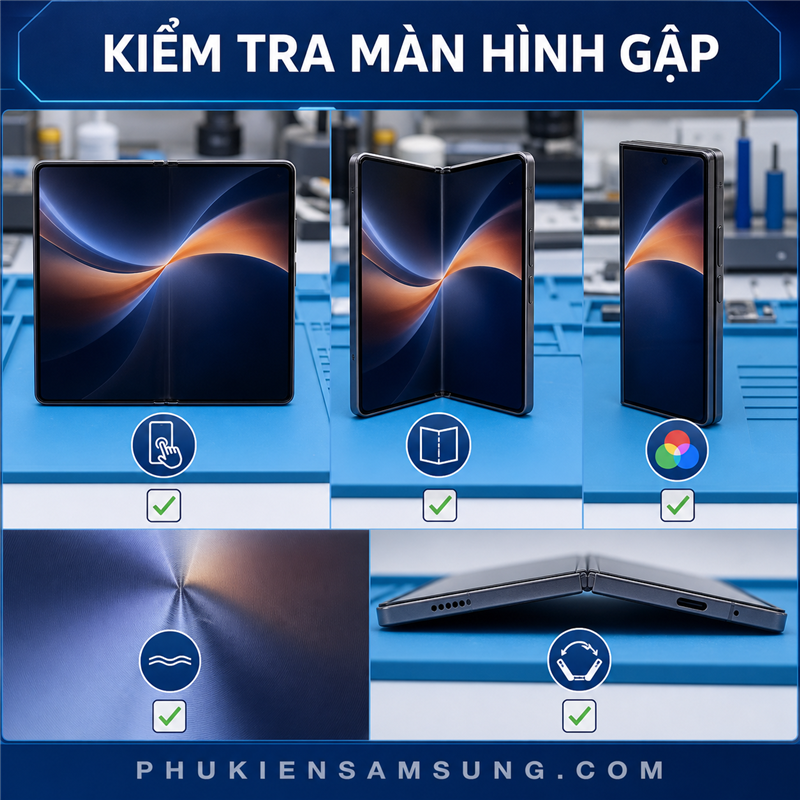 Kiểm tra Fold 8 Ultra sau thay màn hình gập