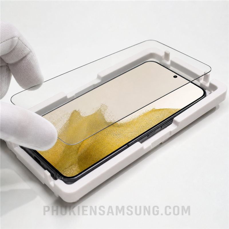Thao tác dán kính Nano cho Galaxy S22 Plus