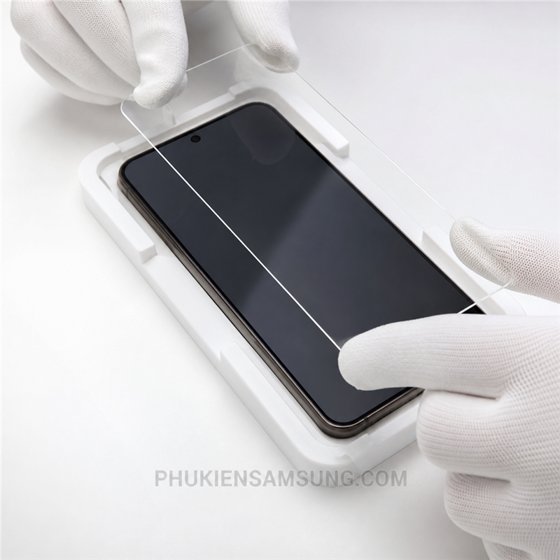 Thao tác dán kính Nano trên Galaxy S22