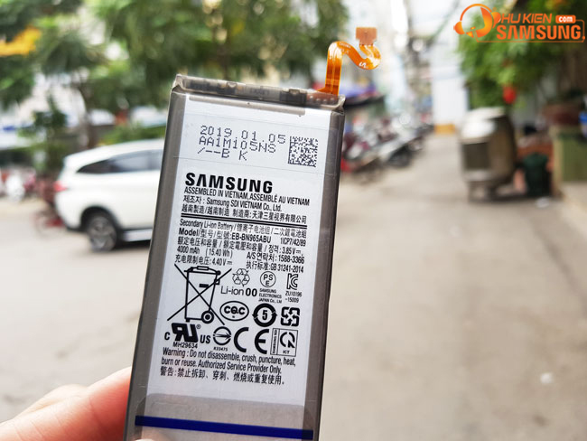 Thay pin cho Samsung Note 9 lấy ngay, pin hàng hiệu ở Hà Nội