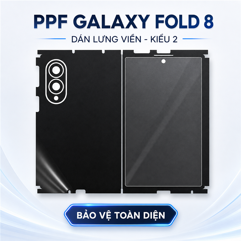 PPF lưng viền Galaxy Fold 8 kiểu 2