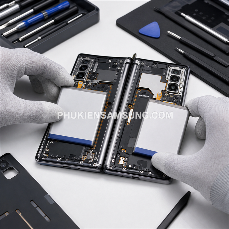 Thay bộ 2 pin Galaxy Fold 8 tại Phukiensamsung.com