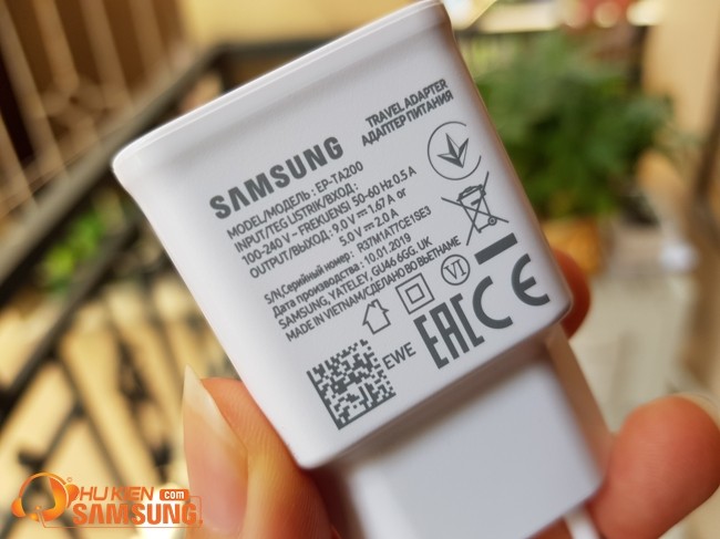 củ sạc Samsung A21S công suất 15W