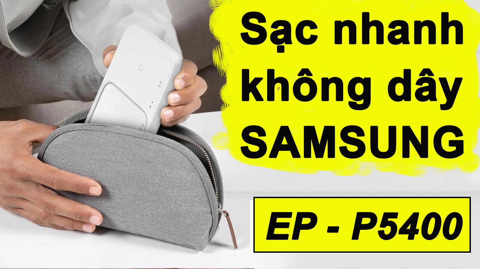 Sạc không dây Samsung EP-P5400 MỚI 2022 - Đế sạc đôi chuẩn Qi