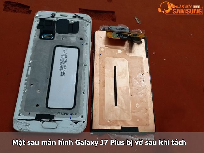 Ép kính màn hình Galaxy J7 Plus 