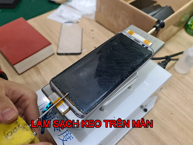 thay mặt kính, ép kính Galaxy S8 uy tín ở Hà Nội