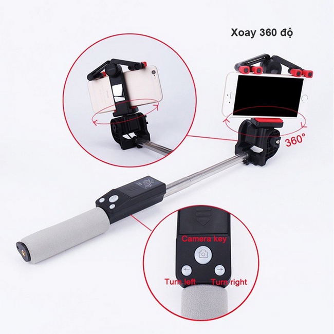 Gậy chụp ảnh bluetooth xoay 360 độ Iphoto R1