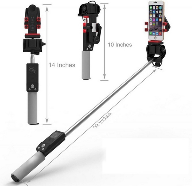 Gậy chụp ảnh bluetooth xoay 360 độ Iphoto R1