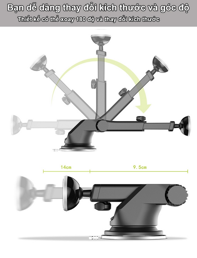Giá đỡ điện thoại trên ô tô Baseus Mechanical Era Car Mount