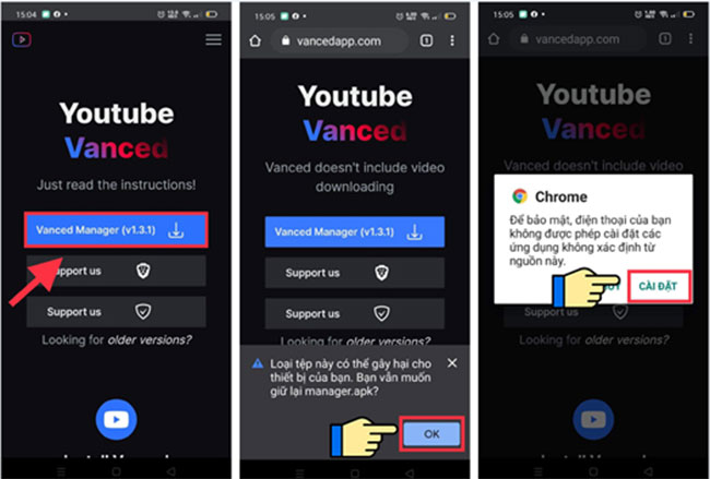 HƯỚNG DẪN CÁCH CÀI ĐẶT YOUTUBE VANCED CHO ANDROID