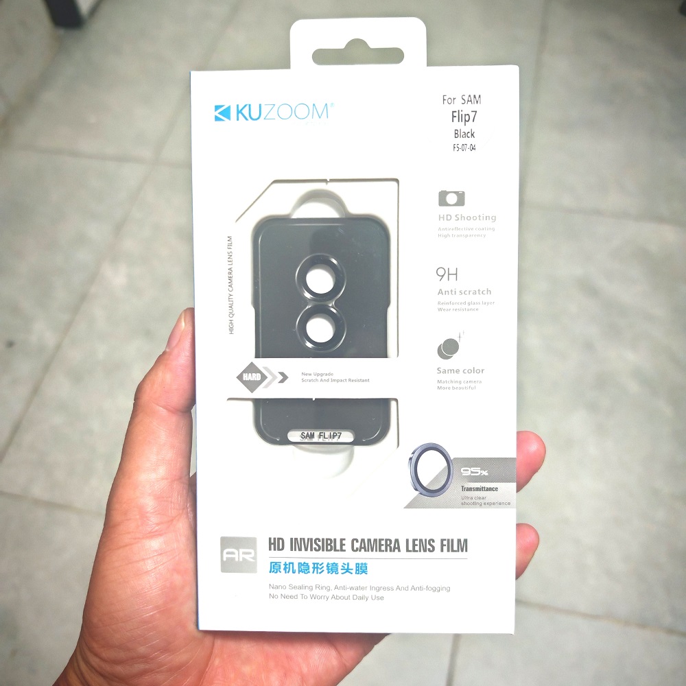 Kính cường lực bảo vệ camera Galaxy Flip 8 Kuzoom - ảnh 2
