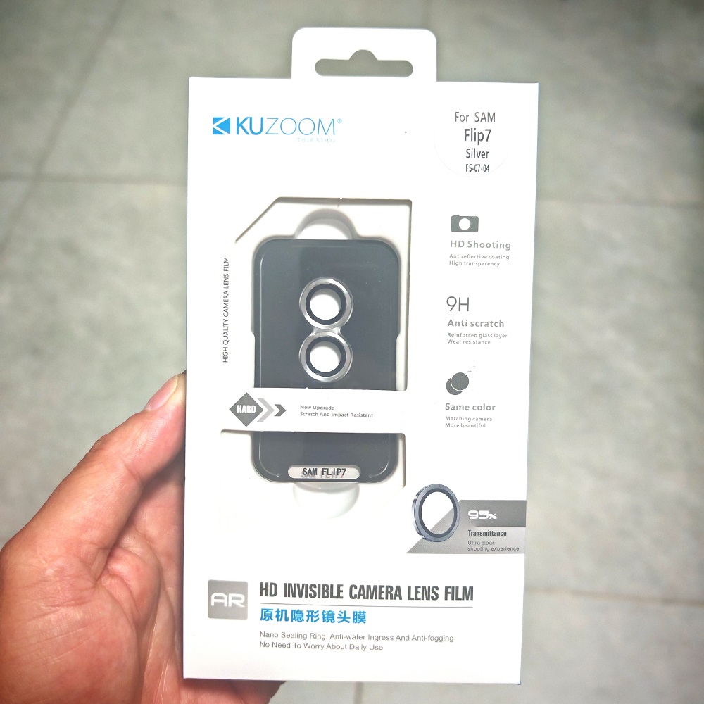 Kính cường lực bảo vệ camera Galaxy Flip 8 Kuzoom - ảnh 3