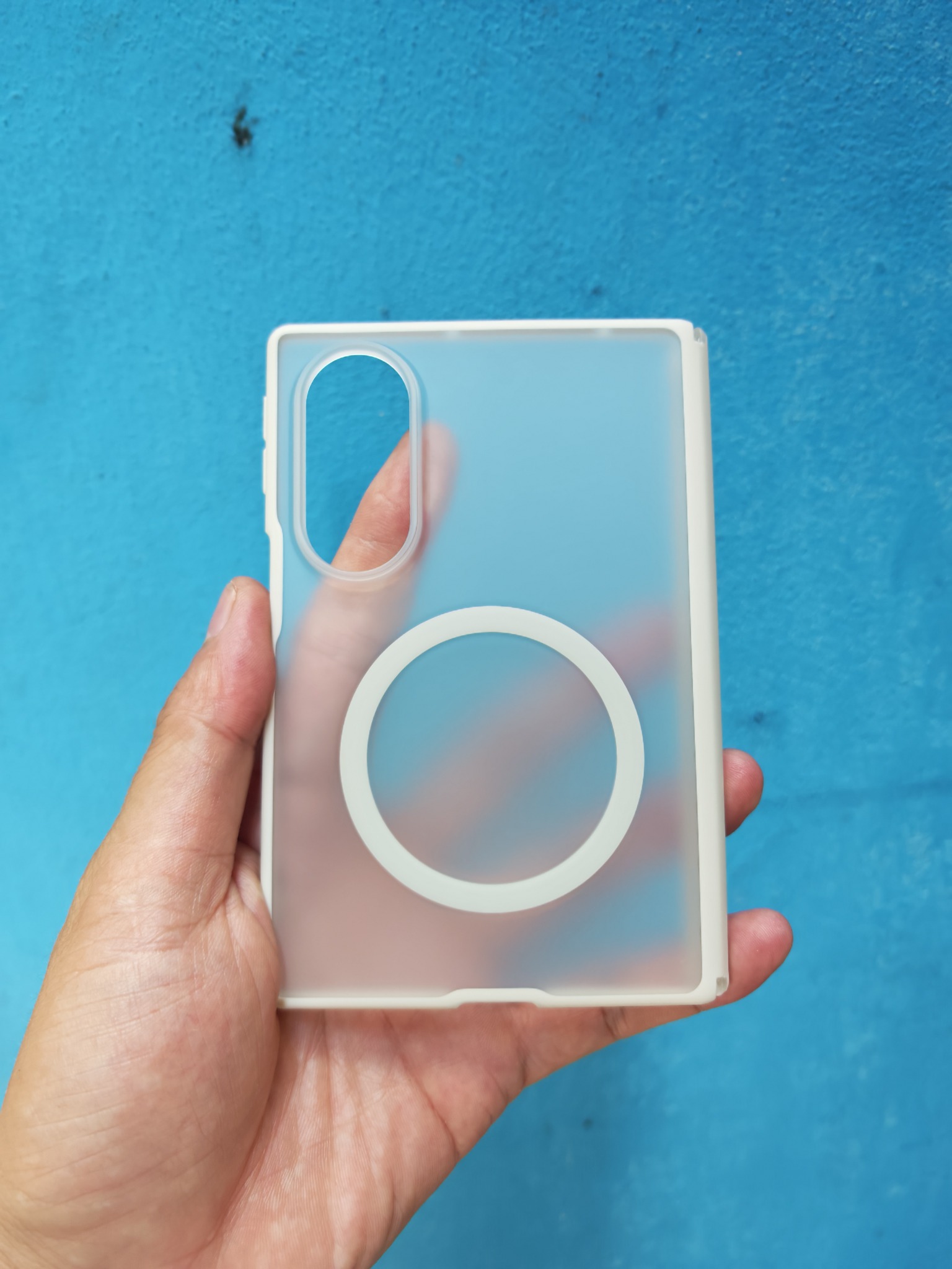 Ốp Memumi màu trắng cho Galaxy Fold 8