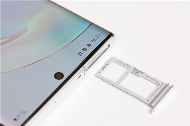 Khay sim và thẻ nhớ Galaxy Note 10 Plus chính hãng